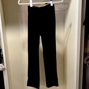 Vince straight leg pull on velvet  ankle length pants